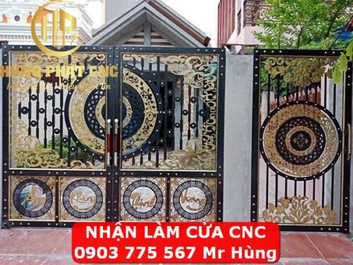 【#1】Cửa cổng sắt cắt CNC Đồng Nai